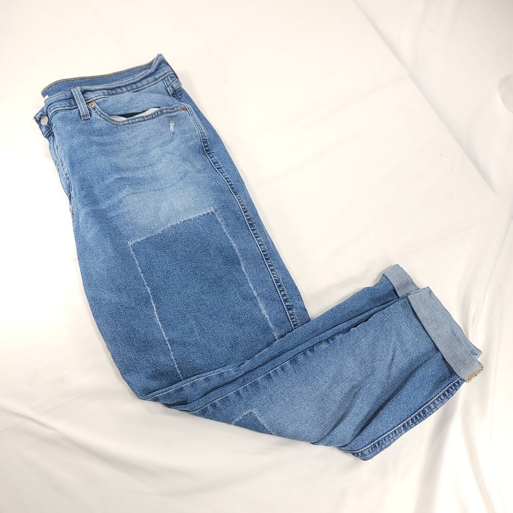 Signature by Levis Heritage Boyfriend Medium Wash Jeans Womens Size 18 Blue